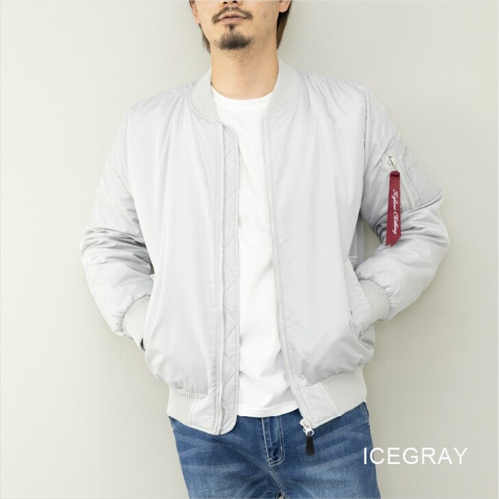 MA-1 メンズ ナイロン ヘビーツイル 裏キルティング 中綿 ミリタリージャケット フライトジャケット 4Color