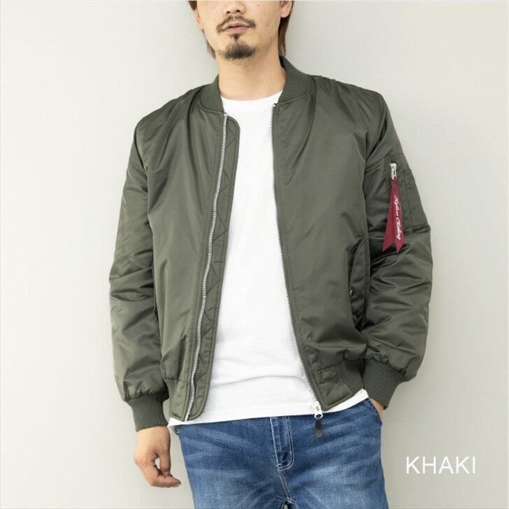 MA-1 メンズ ナイロン ヘビーツイル 裏キルティング 中綿 ミリタリージャケット フライトジャケット 4Color