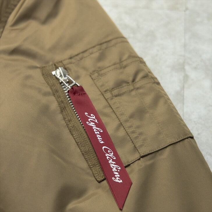 MA-1 メンズ ナイロン ヘビーツイル 裏キルティング 中綿 ミリタリージャケット フライトジャケット 4Color